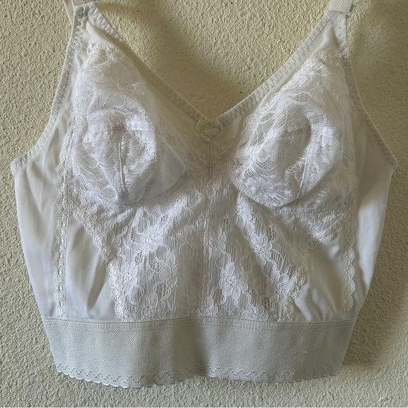 VTG Rene Rofe Lace Corset Bralette Women’s 34B Dainty Feminine Sexy Rockabilly - Picture 2 of 8